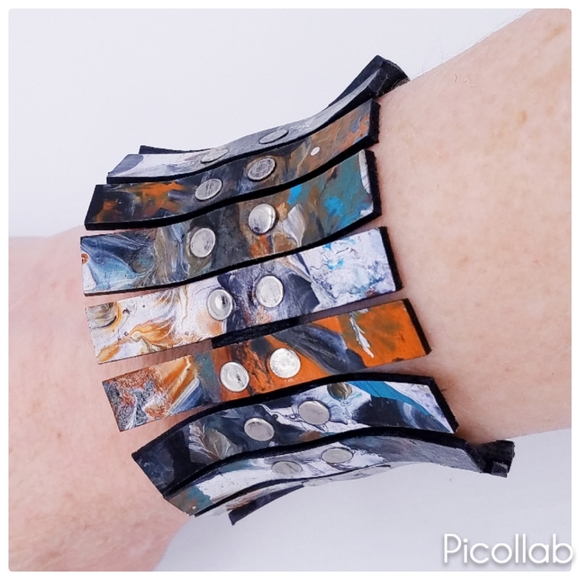Elements Leather Cuff - Picture 3 of 3
